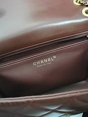 Chanel Flap Bag Lambskin Red Size 25 x 8 x 17 cm - 5