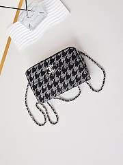 Chanel Black Diamond Shoulder Bag Size 13 x 21 x 8 cm - 3