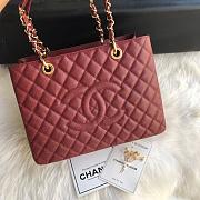 Chanel Tote Bag Maroon Caviar Size 35 x 25 x 13 cm - 1