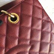 Chanel Tote Bag Maroon Caviar Size 35 x 25 x 13 cm - 6