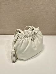 Prada Bucket Bag 1BG541 White Size 24 x 25 x 11 cm - 3