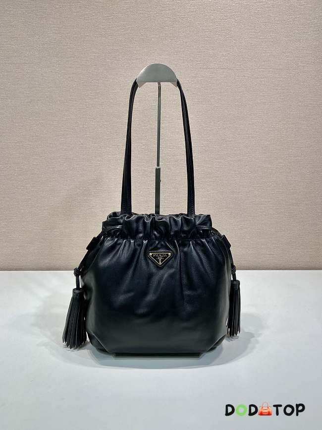 Prada Bucket Bag 1BG541 Black Size 24 x 25 x 11 cm - 1