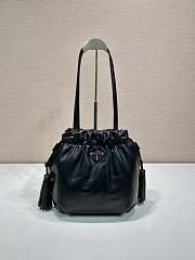 Prada Bucket Bag 1BG541 Black Size 24 x 25 x 11 cm - 1