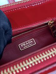 Prada Saffiano Galleria Patent Red Bag Size 20 x 15 x 9.5 cm - 6