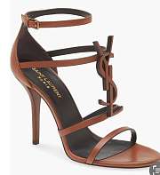 YSL Saint Laurent Cassandra 100 Strappy Sandals - 1