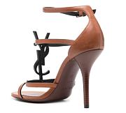 YSL Saint Laurent Cassandra 100 Strappy Sandals - 3