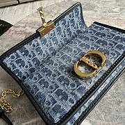 Dior Denim Blue Small 30 Montaigne Chain Bag M9334 Size 21.5 x 12 x 6 cm - 2