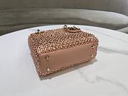 Dior Lady Mini Embroidered Beads Size 17 x 15 x 7 cm - 4