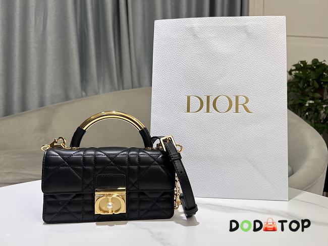 Dior Ange Tote Black Bag Size 20 x 12 x 5 cm - 1