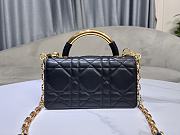 Dior Ange Tote Black Bag Size 20 x 12 x 5 cm - 6