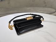 Dior Ange Tote Black Bag Size 20 x 12 x 5 cm - 3