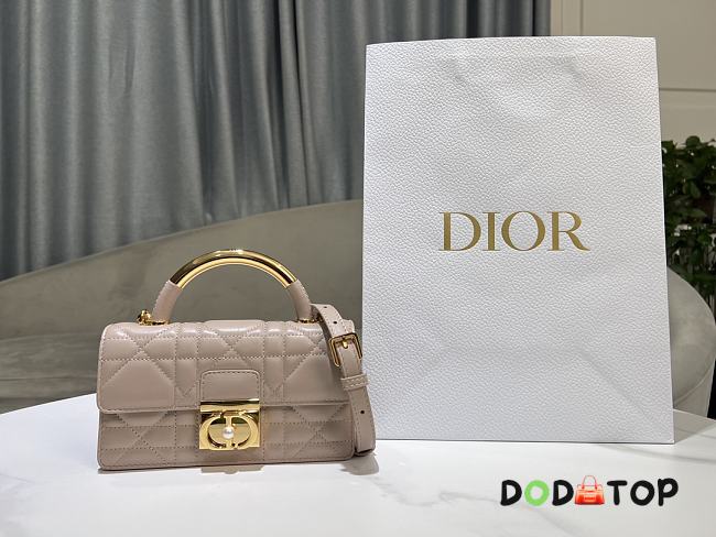 Dior Ange Tote Apricot Bag Size 20 x 12 x 5 cm - 1