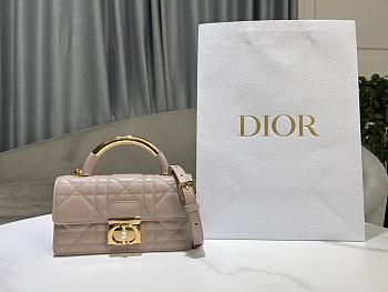 Dior Ange Tote Apricot Bag Size 20 x 12 x 5 cm