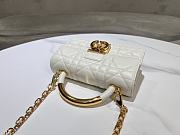 Dior Ange Tote White Bag Size 20 x 12 x 5 cm - 5