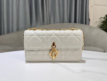 Dior Chain Bag White Size 20 cm