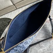 Dior Denim Blue Star Hobo Chain Lunch Box Bag Size 28.5 x 14.5 x 10 cm - 6