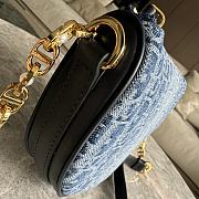 Dior Denim Blue Star Callisto Chain Handbag Size 20 x 14 x 4 cm - 2