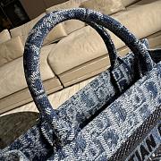 Dior Denim Blue Nini Book Tote Crossbody Bag Size 21.5 x 13 x 7.5 cm - 4