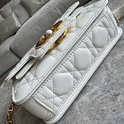 Dior Mini D Jolie Handbag White Size 19 x 12 x 6 cm - 6