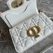 Dior Mini D Jolie Handbag White Size 19 x 12 x 6 cm - 4