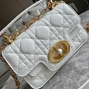 Dior Mini D Jolie Handbag White Size 19 x 12 x 6 cm - 3