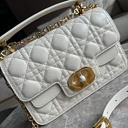 Dior Small D Jolie Handbag White Size 22 x 14 x 8 cm - 2