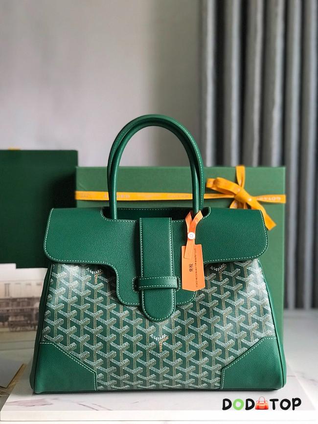 Goyard Handle Green Bag Size 34 x 18 x 24 cm - 1