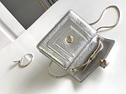 Bvlgari Serpenti Forever Series Small Crossbody Bag Silver Size 20 x 15 x 5 cm - 6