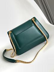 Bvlgari Serpenti Reverse Series Small Shoulder Bag Green Size 22.5 x 15 x 7 cm - 4