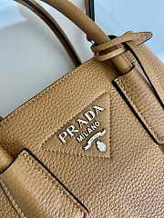 Prada Double Saffiano Leather Mini Bag Brown Size 18.5 x 12.5 x 25 cm - 2