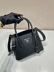 Prada Double Saffiano Leather Mini Bag Black 01 Size 18.5 x 12.5 x 25 cm - 6