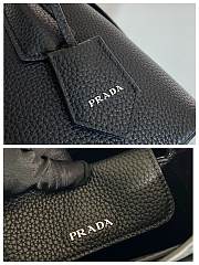 Prada Double Saffiano Leather Mini Bag Black 01 Size 18.5 x 12.5 x 25 cm - 2