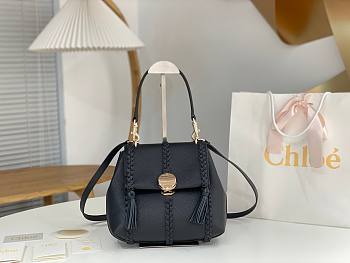 Chloe Penelope Gold Coin Bag Black Medium Size 25 x 20 x 10 cm