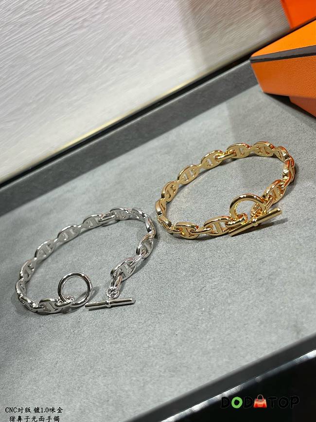 Hermes Bracelet Silver/Gold - 1