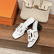 Hermes Izzy 60 Sandal Black/White/Brown 6 cm - 2