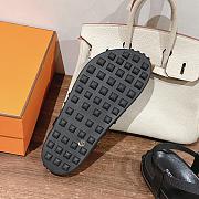 Hermes Inboard Sandals and Beach Black/White/Brown/Beige - 5