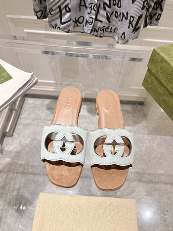 Gucci Interlocking Double G Hollow Slippers 