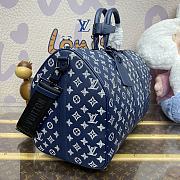 Louis Vuitton Keepall Bandoulière 50 Travel Bag M24953 Blue Size 50 x 29 x 23 cm - 5