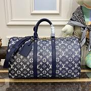 Louis Vuitton Keepall Bandoulière 45 M22923 Blue Size 45 x 27 x 20 cm - 1