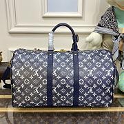 Louis Vuitton Keepall Bandoulière 45 M22923 Blue Size 45 x 27 x 20 cm - 6