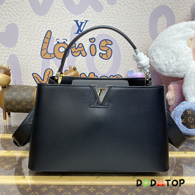 Louis Vuitton Capucines Souple Large Handbag M24607 Black Size 38 x 23 x 16 cm - 1