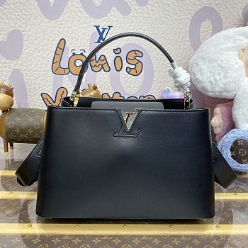 Louis Vuitton Capucines Souple Large Handbag M24607 Black Size 38 x 23 x 16 cm