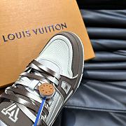 Louis Vuitton Trainer Men's Casual Sneakers Brown - 4