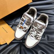 Louis Vuitton Trainer Men's Casual Sneakers Brown - 2