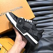 Louis Vuitton Trainer Men's Casual Sneakers Black - 4