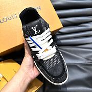 Louis Vuitton Trainer Men's Casual Sneakers Black - 3