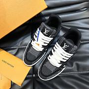 Louis Vuitton Trainer Men's Casual Sneakers Black - 2