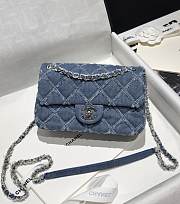 Chanel Classic Flap Bag Denim CF Size 20 x 13 x 6.5 cm - 1