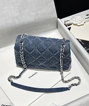 Chanel Classic Flap Bag Denim CF Size 20 x 13 x 6.5 cm - 5