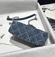 Chanel Classic Flap Bag Denim CF Size 20 x 13 x 6.5 cm - 3